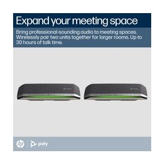 Poly Sync 40M Smart Speakerphone - Wireless Excellence for Crystal-Clear Calls (0197029590480)